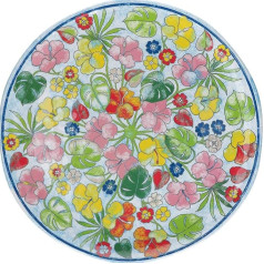 Rose&Tulipani paplāte apaļa 42 cm Melamīns Aloha