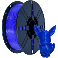 PLA Plus (PLA+) 3D filaments 1,75 mm PLA Plus filaments, izmēru precizitāte +/- 0,02 mm, 1 kg spole (2,2 lbs), 3D printera filaments, tumši zils, jūras zils