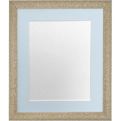 FRAMEES BY POST Picture Frame Mount 40 x 50 cm Attēlu izmērs A3 Plastmasas stikls Zelta Plastmasas Plastmasas zils Mount Attēlu izmērs