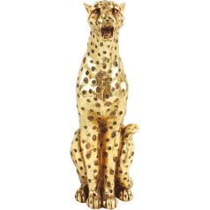 Fudaolee 1pc Zelta leopards statujas