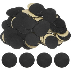 iepirkumu karte 200 gab. apaļi pašlīmējoši filca apļi, 60 mm, iepriekš sagrieztas filca uzlīmes, vilnas mini filca auduma apļi DIY, šūšanai, amatniecībai, griešanas projektiem, amatniecībai, melnā krāsā