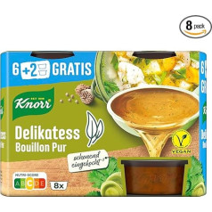 Knorr Buljons Pur Delikatess ar pikantu garšu Vegan 8 x 28 g