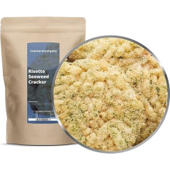 1 x 125 g rīsu krekeri Risotto jūras aļģes ar aļģu lapām Jūras aļģu uzkodas veģetārietis vegāns Bez laktozes Bez glutēna