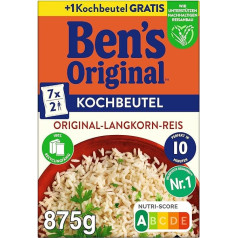 BEN'S ORIGINAL™ Original garengraudu rīsi 10 minūšu vārīšanas maisiņā 875g