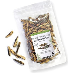 60 g Grasshoppers - Ēdami kukaiņi no 'Snack Insects' - smalki pārtikas kukaiņi ēdiena gatavošanai un ēšanai