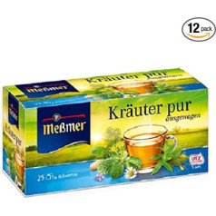 Meßmer Pure Herbs 12 zāļu iepakojums (12 x 25 x 2 g)