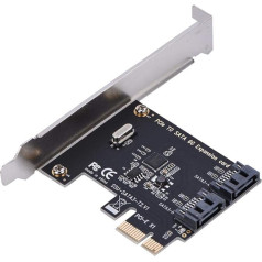 SATA 3.0 2Port PCIe Controller Card PCI Express to SATA III 6Gbps with Fixed Bracket Plug & Play