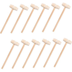 PHENOFICE 40st Holzhammer Mini-krebsschlägel Mini-krebshammer Krabbenhämmer Spielzeughämmer Kinder Mini-Spielzeug Langlebige Hämmer Für Meeresfrüchte Minihammer Meeresfrüchtehammer Hölzern