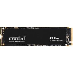 Crucial P3 Plus SSD 4TB M.2 PCIe Gen4 NVMe iekšējais SSD, 4800 MB/s nolasīšanai, 4100 MB/s ierakstīšanai, saderīgs ar klēpjdatoriem un galddatoriem, SSD cietais disks - CT4000P3PSSD801