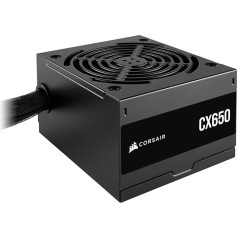 Corsair CX650 80 Plus 80 Plus nemodulārais bronzas zema trokšņa līmeņa ATX barošanas bloks 650 W melns