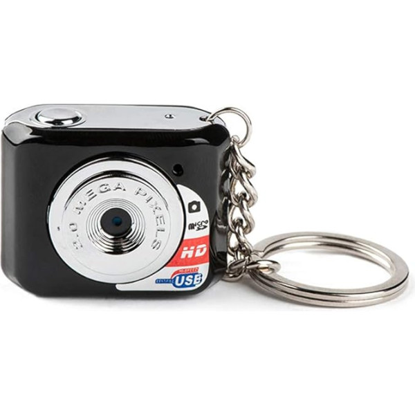 Camnoon X3 augstas izšķirtspējas portatīvā mini digitālā kamera Mini DV ar 32GB TF karti un mikrofonu - melna
