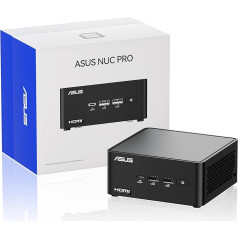 Intel NUC 14 Pro AI Mini dators, NUC14RVHU5: Intel Core Ultra5-125H (14C/18T, līdz 4,5 GHz), Intel Arc GPU, DDR5 5600 32 GB RAM, 512 GB NVMe SSD. 8K, WiFi 6E, BT 5.3, 2,5G LAN, Windows 11 Pro.