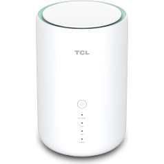 TCL LinkHub HH130VM Mājas stacijas rūteris 4G, LTE (CAT 12/13), Dual Band, Gigabit, atbalsta SIM karti, 3CA standarts, WiFi AC, Hotspot līdz 64 lietotājiem, balts [Itālija]