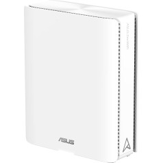 ASUS ZenWiFi BQ16 BE2500 Quad Band WiFi7 Mesh maršrutētājs (pārklājums līdz 370 m², 2 x 10G pieslēgvietas, Smart Home Master ar Multi-SSD IoT, VPN un bērnu kontrolei, 4G un 5G mobilā pieslēgšana) Balts