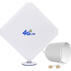 Антенна 4G LTE, SMA антенна 35dBi Dual Mimo всенаправленная сетевая WLAN антенна совместимая с WLAN маршрутизатором, 3G/4G мобильными точками доступа, MiFi LTE R