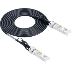 10Gtek HP ProCurve J9281B, HP Aruba J9281D SFP+ kabelis 1 metrs, SFP+ DAC Twinax kabelis, pasīvs