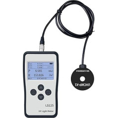 UVB testeris, UVA UVB mērītājs Uv radiometrs Licht Bestrahlungsstärke LS125 Ultraviolett Messung Mit Benutzer freundliches Design(UVCWP-X1)