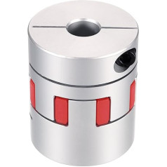 avotu karte Aluminiumwellenkupplung, Wellenkupplung, 14 mm auf 18 mm, flexible Spinnenkupplung, L50 mm x D40 mm, Kupplungsbacke, Spinnen-Wellen-Gelenkverbinder für 3D-Drucker, DIY-CNC-Fräsmaschine