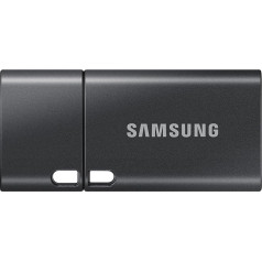 Samsung USB C zibatmiņas disks 512 GB 400MB/s lasīšanai 110MB/s rakstīšanai USB 3.2 Gen1 zibatmiņas disks portatīvajiem datoriem, planšetdatoriem un viedtālruņiem, titāna pelēks, MUF-512DA4/APC