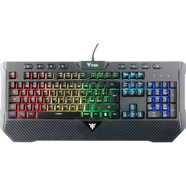 ITEK Tastiera Gaming Q11 Membrāna, RGB, multivides ierīces