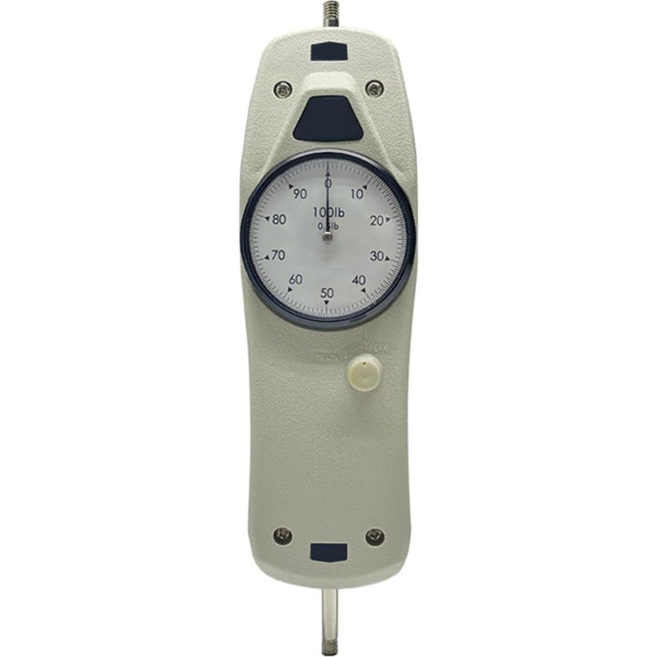 MObyat 100-lb-Hand-Push-Pull-Kraftmessgerät, Push-Pull-Kraftmessgerät Mit 5 Sonden, Genauigkeit ± 0,5% (Vollausschlag)/Hohe Präzision, Für Elektrische Leitungen/Elektronik