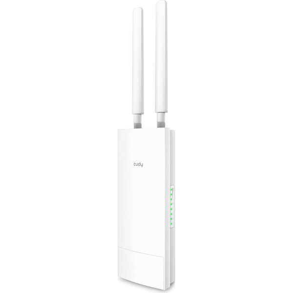 Cudy atbloķēts āra 4G LTE Cat 6 gigabitu modems maršrutētājs ar SIM kartes slotu 2CA AC1200 WiFi IP65 noņemamas antenas Pasīvais PoE adapteris Uzstāda uz masta vai sienas VPN LT700 Outdoor