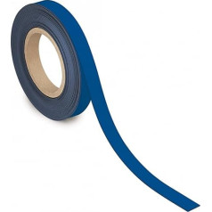 MAUL marķēšanas lente 20 mm x 1 mm, rakstāmā lente ar magnētisko pamatni, universāla izmantošanai birojā, darbnīcā, noliktavā un virtuvē, sagriežama pēc izmēra, 10 m garumā, zila krāsā