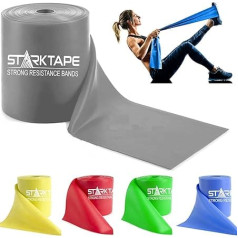 Starktape pretestības lentes Profesionālas pretestības lentes. Fitnesa lentas bez lateksa. Ideāli piemērotas treniņiem mājās, fizioterapijai, pilatesam.