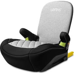 LETTAS I-SIZE Isofix 3. grupas bērnu sēdeklītis (125-150 cm, 22-36 kg) Autokrēsliņš ar paaugstinātu sēdvietu no 6 līdz 12 gadiem