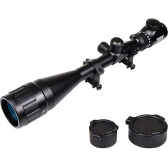 Goetland Rifle Rifle Scope 6-24x50 AOEG Airsoft Rangerfinding Red Green Reticle ar montāžas gredzeniem SFP taktiskām medībām arbalets Air Rifle sporta šāvējiem