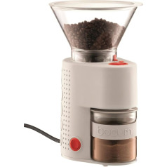 Bodum 10903-913EURO-3 Bistro kafijas dzirnaviņas, nerūsējošais tērauds, balts