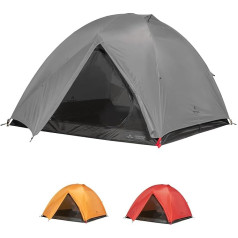 Teton Sports Mountain Ultra telts; 1 personas kupolveida telts kempingam; pelēka (2005GY)