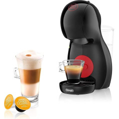 De'Longhi Nescafé Dolce Gusto Piccolo XS EDG kapsulu automāts karstiem un aukstiem dzērieniem, 15 bāru sūkņa spiediens, manuāla ūdens dozēšana, melns