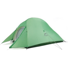 Naturehike Cloud Up 2 kempinga telts Ultralight telts 2 cilvēkiem 3-4 sezonu ūdensnecaurlaidīga telts pārgājieniem ar mugursomu
