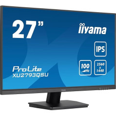 iiyama ProLite XU2793QSU-B6 68,5 cm 27 collu IPS LED WQHD 100 Hz HDMI DP USB 3.2 Slim-Line FreeSync melns