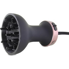 LIM HAIR DF 4.0 Heißluft-Diffusor für lockiges Haar, professionelles Haarstyling, Curly-Methode, 2 Luft-/Temperaturstufen, Fixieren und Markieren der Locken, 1200 W, 3 m drehbares Kabel