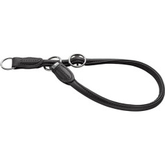 HUNTER Apaļa un mīkstā niķeļa treniņapkare ar aizturi, 50 cm x 10 mm, maza, Nappa Black