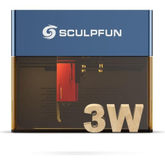 SCULPFUN iCube 3W lāzera gravieris iCube lāzera gravieris 100-240V Ultra plāns lāzers 10,000 mm/min Ātrdarbīga gravēšana ar dūmu filtru Temperatūras displejs Iespējama bezvadu darbība
