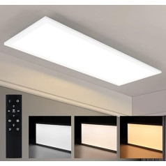 CBJKTX LED paneļa griestu gaisma Dimmable Flat griestu gaisma Dzīvojamā istaba ar tālvadības pulti 80 x 30 cm Guļamistabas lampa 39 W Virtuves lampa Griestu panelis moderns balts biroja apgaismojums priekšnamam, birojam, virtuvei