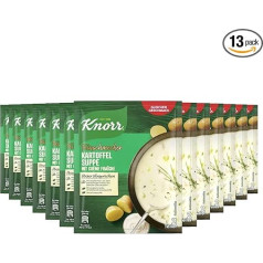 Knorr Gourmet Kartupeļu zupa ar Crème Fraîche Gardu dārzeņu zupa ar ilgtspējīgi audzētiem dārzeņiem 13 x 2 šķīvji