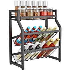 JIAYING Augstceltnes plaukti Augstceltnes plauktu vienības Multi Shelf Display Rack Utility Storage Shelf Rack, ērts un izturīgs, spēcīgs stiprums virtuves dzīvojamai istabai