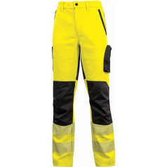 U-Power Linea Hi Light Model Roy HL222YF Elastic Trousers, 52% Polyester/44% Cotton/4% Elastane, Neon Yellow, 3XL Size, neon yellow