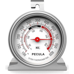 Krāsns termometrs 50-300°C / 90-700°C, cepeškrāsns cepšanas šefpavāra termometrs Tūlītēja nolasīšana Nerūsējošā tērauda termometrs Virtuves ēdiena gatavošanas termometrs Krāsns temperatūras mērītājs