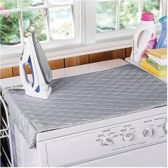 PLASTIFIC Iron Anywhere Travel Ironing Mat Pad Portable Soft Thick Foam Foldable Magnetic Table Top ar metālisku titāna pārklājumu, kas atstaro siltumu