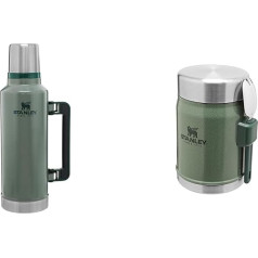 Stanley Classic Legendary termosiņš 1,9 l Hammertone Green & Classic Legendary termosiņš pārtikai ar smaili 400 ml Hammertone Green - nerūsējošā tērauda trauks ēdiena uzsildīšanai