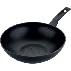 Prestige 9 x stingrāka indukcijas panna Wok ar nesadalāmu pārklājumu 29 cm - Wok panna, izturīga pret skrāpējumiem, ar vēsiem ergonomiskiem rokturiem, droša krāsnī un trauku mazgājamā mašīnā