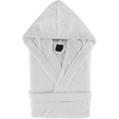 Top Towels - Unisex Bathrobe for Men or Women - Bathrobe with Hood - 100% Cotton - 500 g/m² - Terry Towelling Bathrobe, White