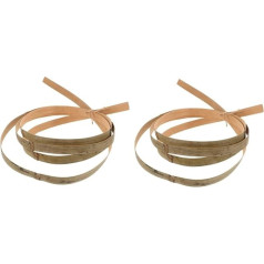 NUOBESTY 2 Rollen Bambusmaterial Bambusstreifen Bambuskurbel gefälschte Rattanstreifen Korbherstellungsstreifen Webstreifen für die Korbherstellung Bambus gewebtes Material Olive Green