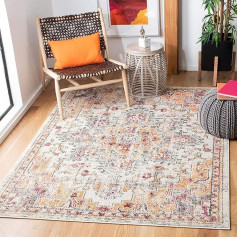 Safavieh Boho paklājs viesistabai, ēdamistabai, guļamistabai - Madison kolekcija, īss kaudziņš, bēšs un oranžs, 200 x 300 cm