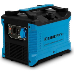 EBERTH 1000 vatu invertora ģenerators, kluss, avārijas ģenerators ar 2 ZS benzīna dzinēju, 4 taktu, jaudas ģenerators ar 1 x 230 V un 2 x USB pieslēgumu, invertora tehnoloģija bez strāvas padeves